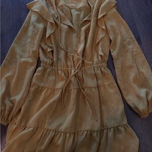 Wilfred ARITZIA YELLOW / Mustard Floral Dress